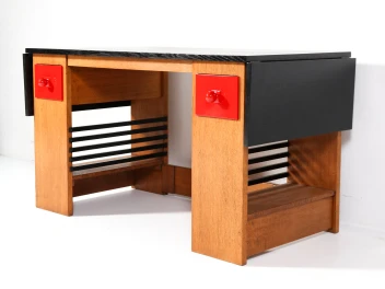 Art Deco Modernist Desk or Writing Table by Hendrik Wouda for Pander, 1920s